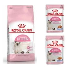 Royal Canin Kitten Yavru 4 kg Kuru Kedi Mama + Kitten 2x85 gr Yaş Mama