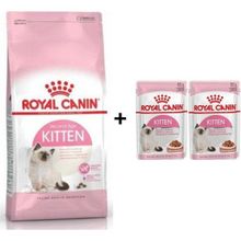 Royal Canin Kitten Yavru Kuru 4 kg Kedi Maması + 2 Adet Yaş Mama Hediye