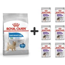 Royal Canin Light Weight Care 3 kg Köpek Maması + 6 Adet Yaş Mama