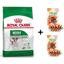 Royal Canin Mini Adult 8 kg Köpek Maması + 2x80 gr Wooc Ödül