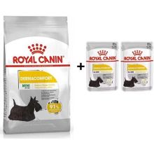 Royal Canin Mini Dermacomfort 3 kg Yetişkin Köpek Maması + 2 Adet Hediye Yaş Mama