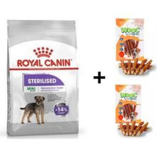 Royal Canin Mini Sterilised 3 kg Kısır Köpek Maması + 2x80 gr Wooc Ödül