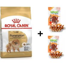 Royal Canin Pomeranian 1.5 kg Yetişkin Köpek Maması + 2x80 gr Wooc Ödül