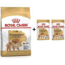 Royal Canin Pomeranian 3 kg Yetişkin Köpek Maması + 2 Adet Hediye Yaş Mama