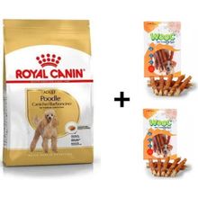 Royal Canin Poodle Adult 3 kg Köpek Maması + 2x80 gr Wooc Ödül