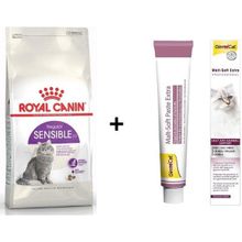 Royal Canin Sensible 33 4 kg Kuru Kedi Maması + Gimcat 100 gr Malt