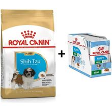 Royal Canin Shih Tzu Puppy 1.5 kg Yavru Köpek Maması + 12 Adet Yaş Mama