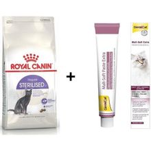 Royal Canin Sterilised 10 kg Kısır Kedi Maması + Gimcat 100 gr Malt