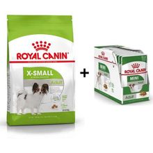 Royal Canin X-Small Küçük Irk 3 kg Köpek Maması + 12 Adet Yaş Mama