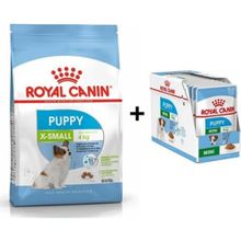 Royal Canin X-Small Küçük Irk 3 kg Köpek Maması + 12 Adet Yaş Mama