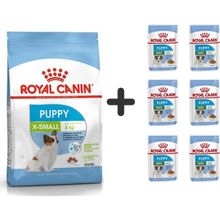 Royal Canin X-Small Puppy Küçük Irk 3 kg Yavru Köpek Maması + 6 Adet Yaş Mama