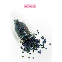 Royaleks BNC210 3 mm 60 gr Lacivert Yeşil 8/0 Dökme Cam Kum Boncuk