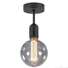 Rsylight 10 cm Retro Metal Siyah Tavan Plofyoner Avize