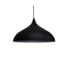 Rsylight 43 cm Retro Metal Sarkıt Rustik Tekli Sarkıt Siyah İçi Siyah Avize