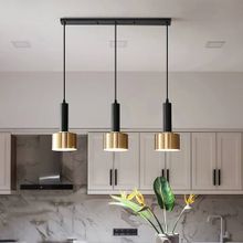 Rsylight 60 cm Retro Metal Dekoratif Metal 3'lü Masa Üstü Sıralı Sarkıt Avize