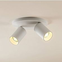 Rsylight Metal Modern Spor Beyaz Mafsallı Beyaz Ampullü Led Spot Avize