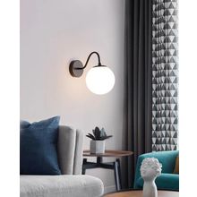 Rsylight Retro Metal Siyah Dekoratif Rustik Duvar Aplik