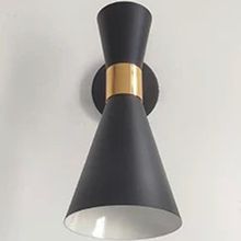 Rsylight Retro Rustik Dekoratif Metal Siyah Mafsallı Vintage Aplik