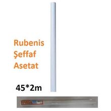Rubenis Yapışkanlı Rulo Şeffaf 45 Cm X 2M Asetat