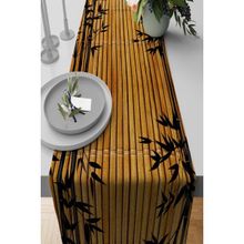 Rugviva RNR185 Runner Elit Tay Tüyü Dokuma Leke Tutmaz Kumaş Bambu Açık Krem 40x140 cm Masa Örtüsü