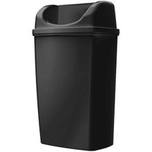 Rulopak 25 lt Duvara Monte Siyah Çöp Kovası