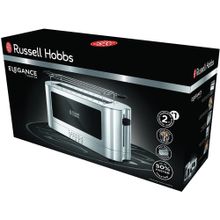 Russell Hobbs 23380-56 Elegance 930 W 2 Dilim Hazneli Ekmek Kızartma Makinesi Gümüş