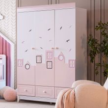 Ruum Store City Montessori 3 Kapaklı Pembe Gardırop