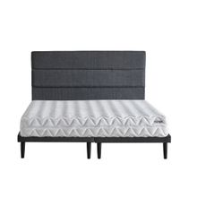 Ruum Store Violet Yatak Seti 160x200 cm Çift Kişilik Yatak Baza Başlık Takımı Orta Sert Yatak Mor Baza ve Başlığı