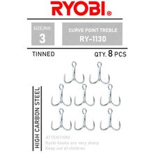 Ryobi RY-1130 Curve Point Treble No:5 Üçlü Olta İğnesi