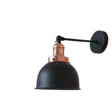 Rys Retro Siyah Bakır Duylu Metal Dekoratif Mafsallı Duvar Aplik