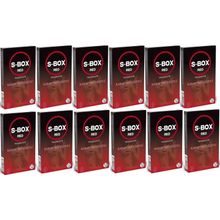 S-Box Red 12x12 Paket Kabartma Yüzeyli Prezervatif