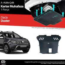 S-dizayn Dacia Duster Çelik Karter Muhafaza Koruma 2018-2023 A+ Kalite