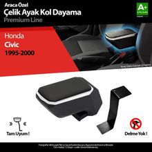 S Dizayn Honda Civic ABS Gri 1995-2000 A+Kalite Çelik Ayaklı Kolçak