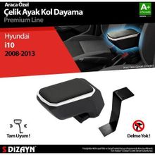 S Dizayn Hyundai İ10 ABS Gri 2008-2013 A+Kalite Çelik Ayaklı Kolçak