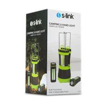 S-Link SL-8701 Ayrılabilir Mini El Fenerli Yeşil Ledli Kamp Feneri