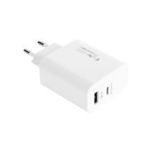 S-Link SL-EC68 GAN PD 45W QC 18W Beyaz Type USB-C ve USB A Hızlı Şarj Aleti