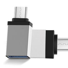 S-Link SL-TAOTG25 Gümüş Metal Gövde Usb F To Micro Usb M Otg Çevirici