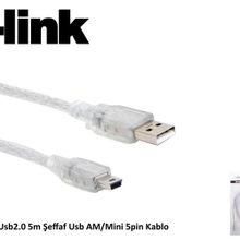 S-Link SL-UK55 5 mt Mini USB Kablosu