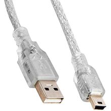 S-Link SL-UK55 Mini 5P TO 5 mt Şeffaf USB Kamera Kablosu