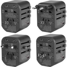 S-Link SL-WL20PD 2-USB 2.4A + PD 20W Yedek Akım Sigortalı 100-240V Universal Çevirici Priz Adaptör