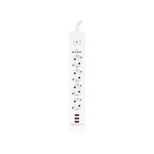 S-Link SPG403U 1.5 m 1.5 mm 100 Bakır 750 Joule 3 Usb 5V2.4A 4'lü Anahtarlı Akım Korumalı Priz