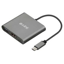 S-Link Swapp SW-U515 Metal Type C to 4K HDMI + USB 3.0 + Pd Kablo Çevirici