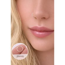 Sacce Scarves&Accessories 8 mm Düz Halka 925 Ayar Gümüş Hızma