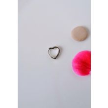Sacce Scarves&Accessories Gümüş Renkli Kalp Tragus Helix Kıkırdak Küpesi Piercing
