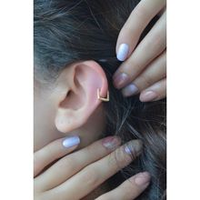 Sacce Scarves&Accessories Mini İnce Kare Halka Tragus Helix Küpesi Piercing