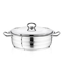 Safinox Flavia 26x8 cm-4.25 Litre Çelik Kısa Tencere