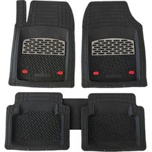 Safir Hyundai Santa Fe Uyumlu 4D Extra Derin Havuzlu Krom Karbon Paspas