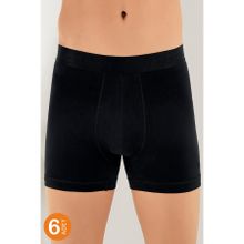 Şahinler ME031 Siyah 6'lı Paket Likralı Boxer