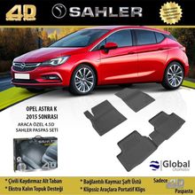 Sahler Opel Astra K 2015 Sonrası 4.5D Havuzlu Paspas
