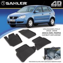 Sahler Volkswagen Polo 2002-2009 4D Havuzlu Paspas